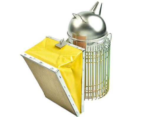 Yellow European Style Bee Hive Smoker Stainless Steel Material For Beekeepers