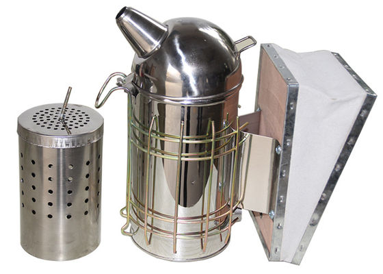 European Stainless Steel Round bee smoker beekeeping with inner tin M