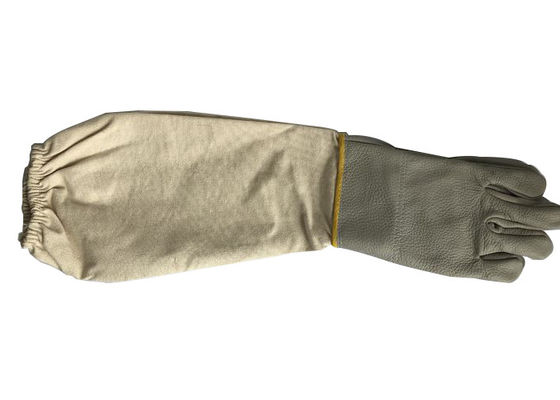 High Quality White Cowskin Bee Glove With Thick Cuff