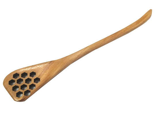 Hollow Out Honey Wooden Spoon Stirring Sticks Or Splash Bar High Quality