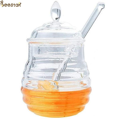 Wholesale Food Grade Polystyrene Honey Splash Bar Honey Pot Honey Jar For Honey Storage