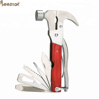 Stainless Steel Claw Hammer Beekeeping Tools Multi Function 8oz Fiber
