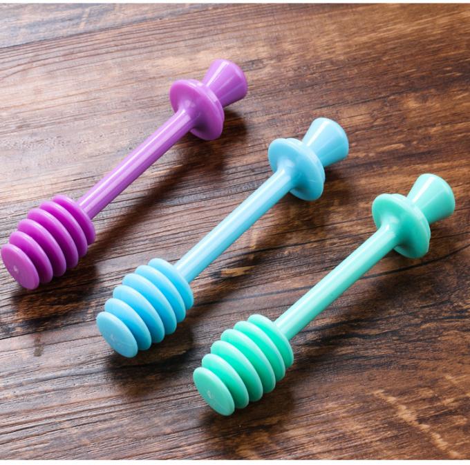 Plastic Honey Splash Bar Honey Spoon MultiColor Plastic Honey Dipper